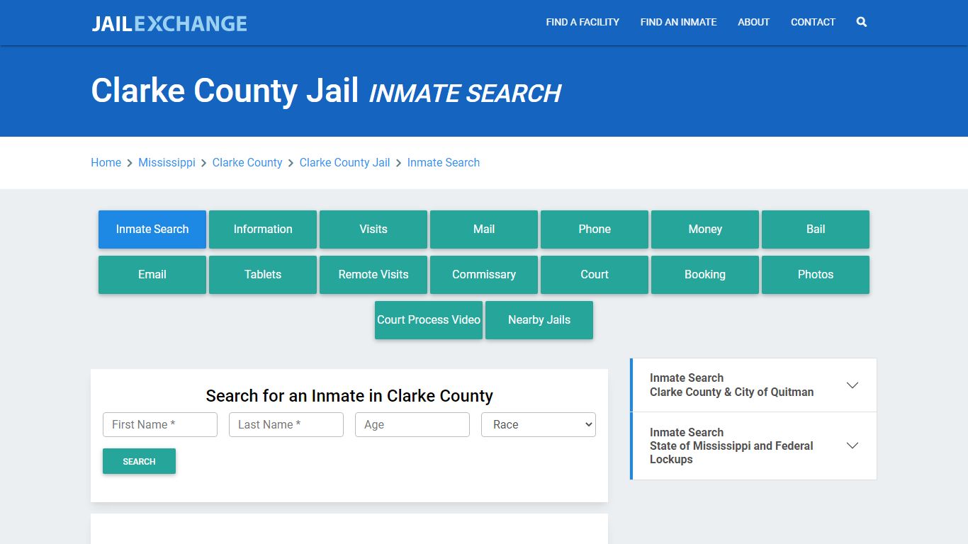 Clarke County Jail, MS Inmate Search: Roster & Mugshots